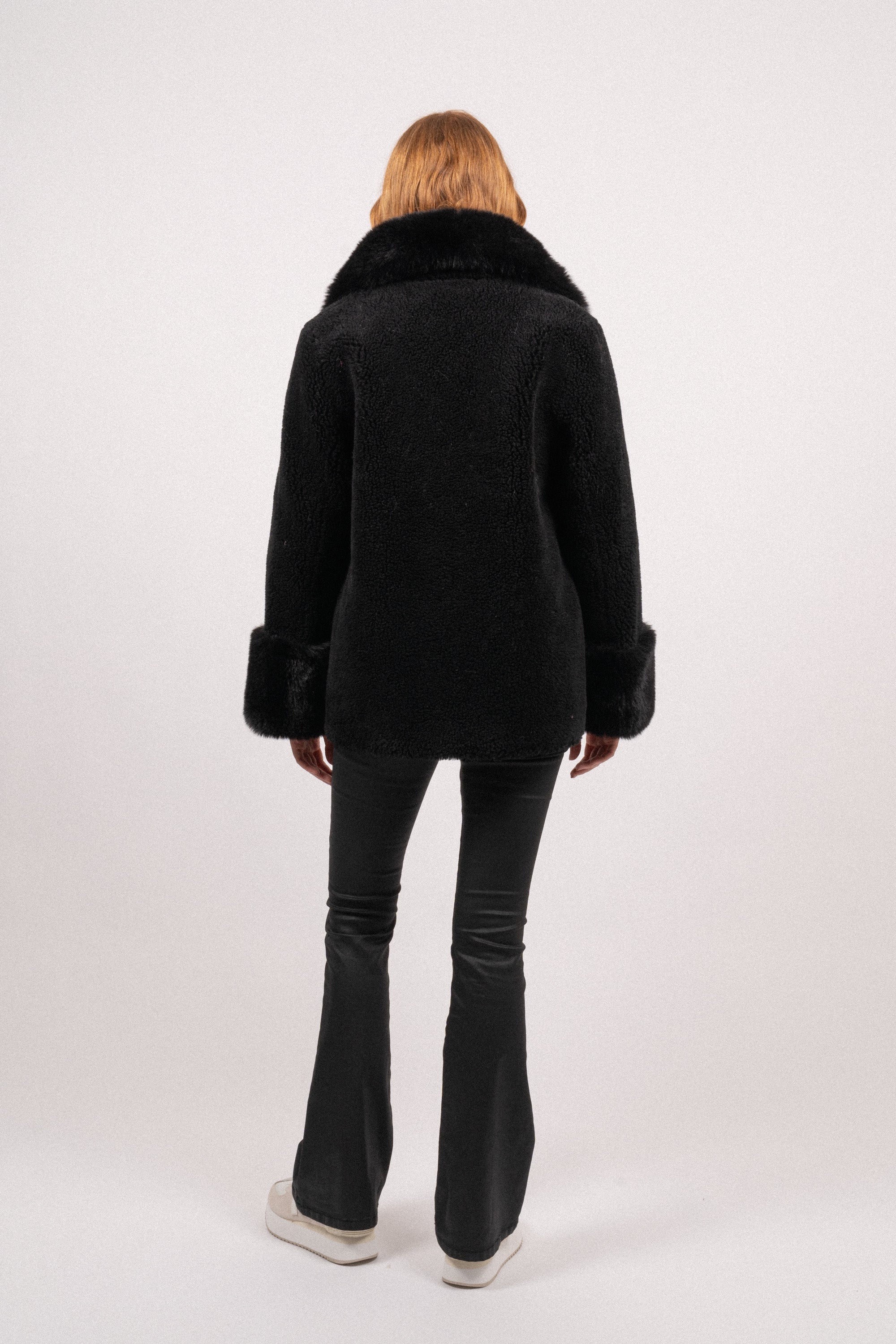 Fiona Wool Coat Short - Black