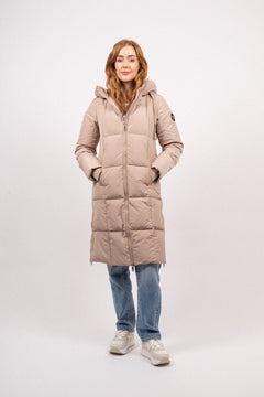 Nova Square Down Coat - Savannah Tan