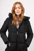 Nova Square Down Coat - Black