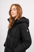 Nova Square Down Coat - Black