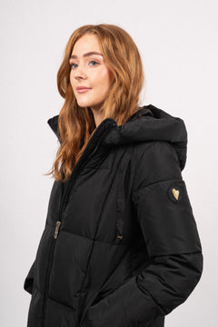 Nova Square Down Coat - Black