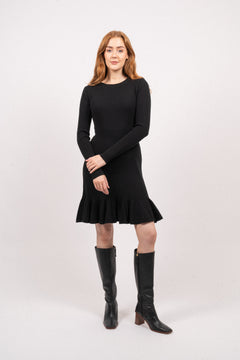 Oline Merino Dress - Black