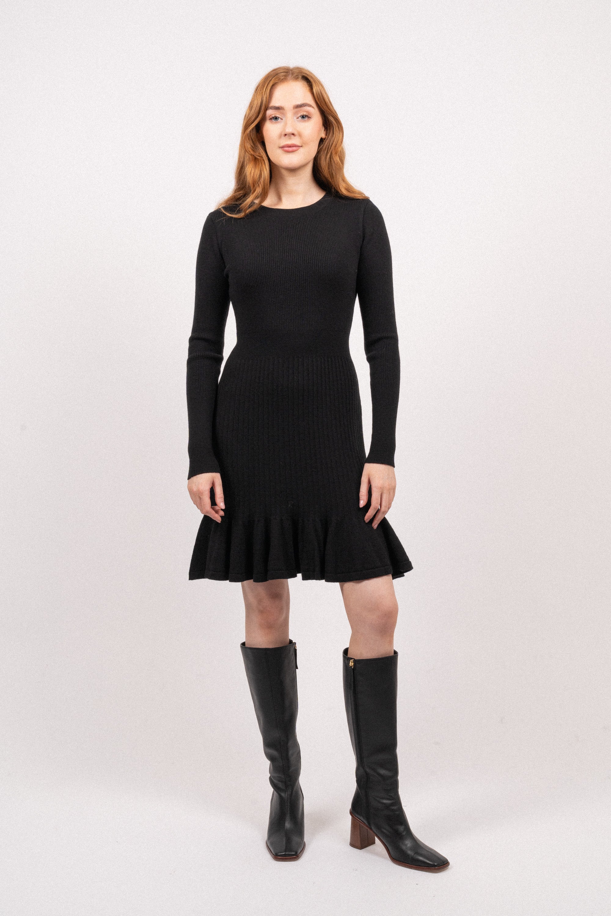 Oline Merino Dress - Black