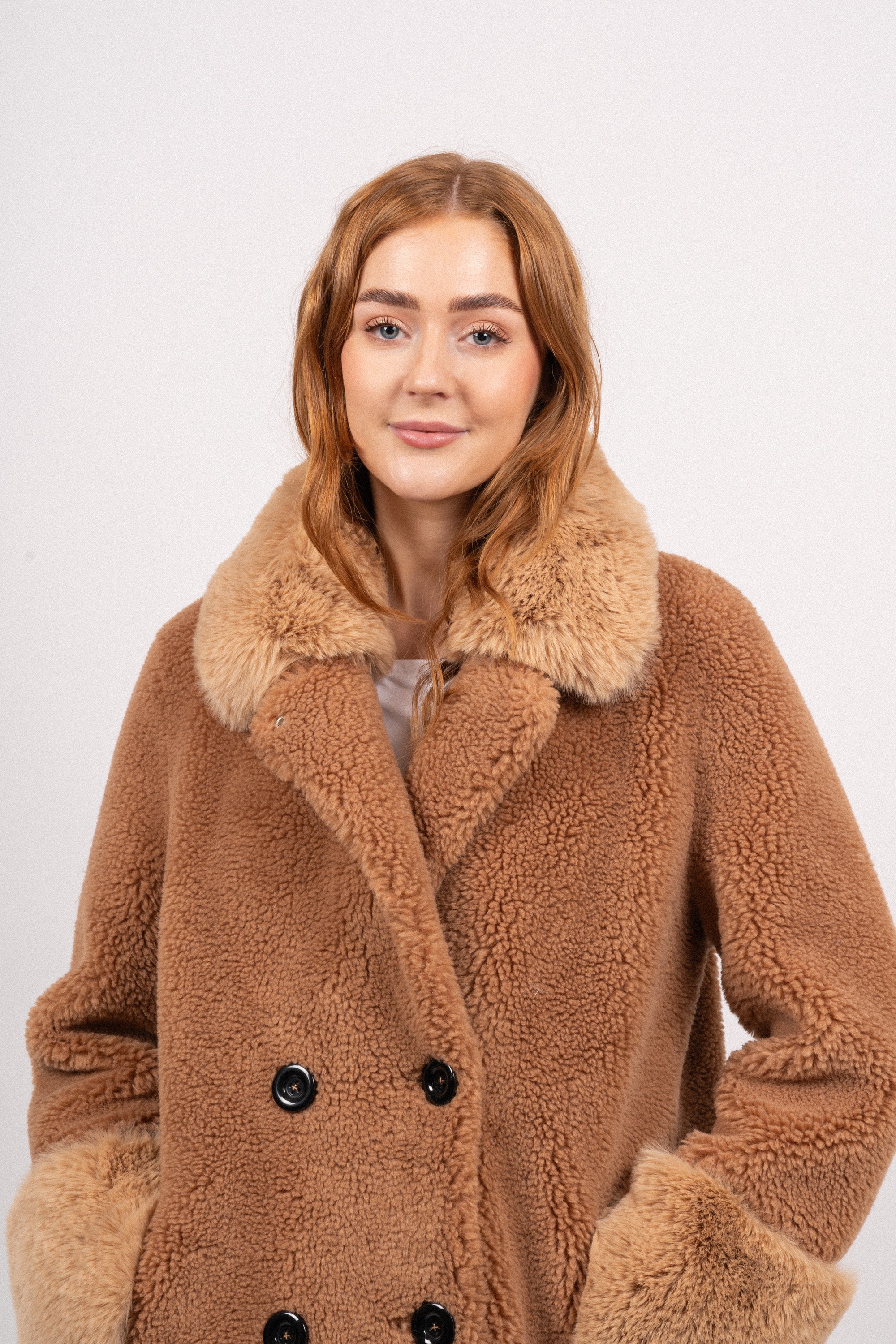 Fiona Wool Coat Long - Light Brown