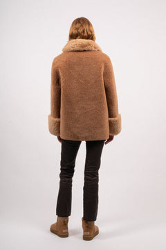 Fiona Wool Coat Short - Light Brown