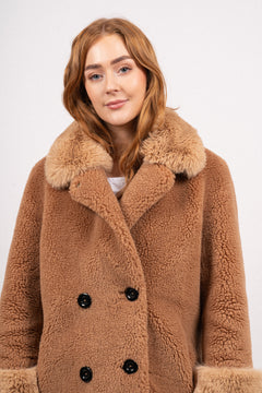 Fiona Wool Coat Short - Light Brown