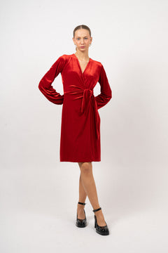 GorielIW Wrap Dress - True Red