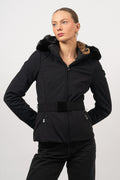 Hida Ski Jacket Faux Border - Black