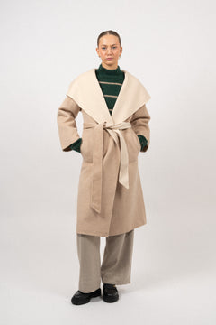 Camille Coat - Light Sand/Cream