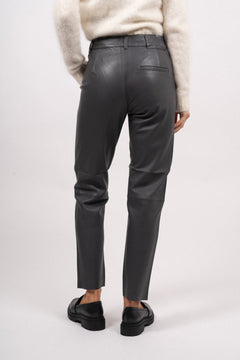 Marie MW Leather Pants - Magnet