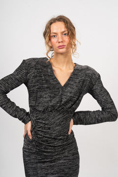 JafarIW Dress - Silver Ombre