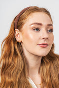 Solid Slim Beaded Hairbrace - Acorn Brown