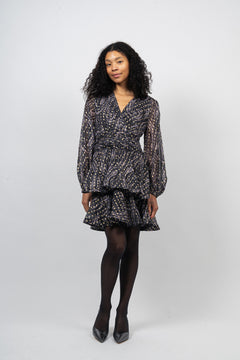 Jade Wave Dress - Black Gold