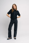AlphaGZ SS Short Cardigan - Black