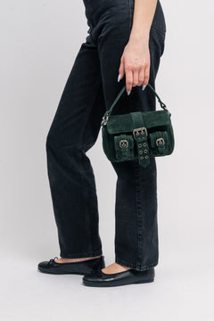 Small Honey Buckle Suede - Dark Green