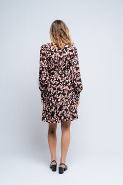 Bellamaya Rhian Dress Aop - L Mahogany Flw