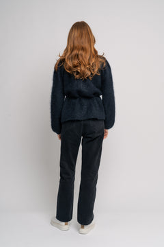 Fredrikke Chunky Cardigan - Dark Navy