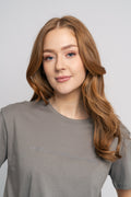 Liv Organic Logo Tee - S Grey