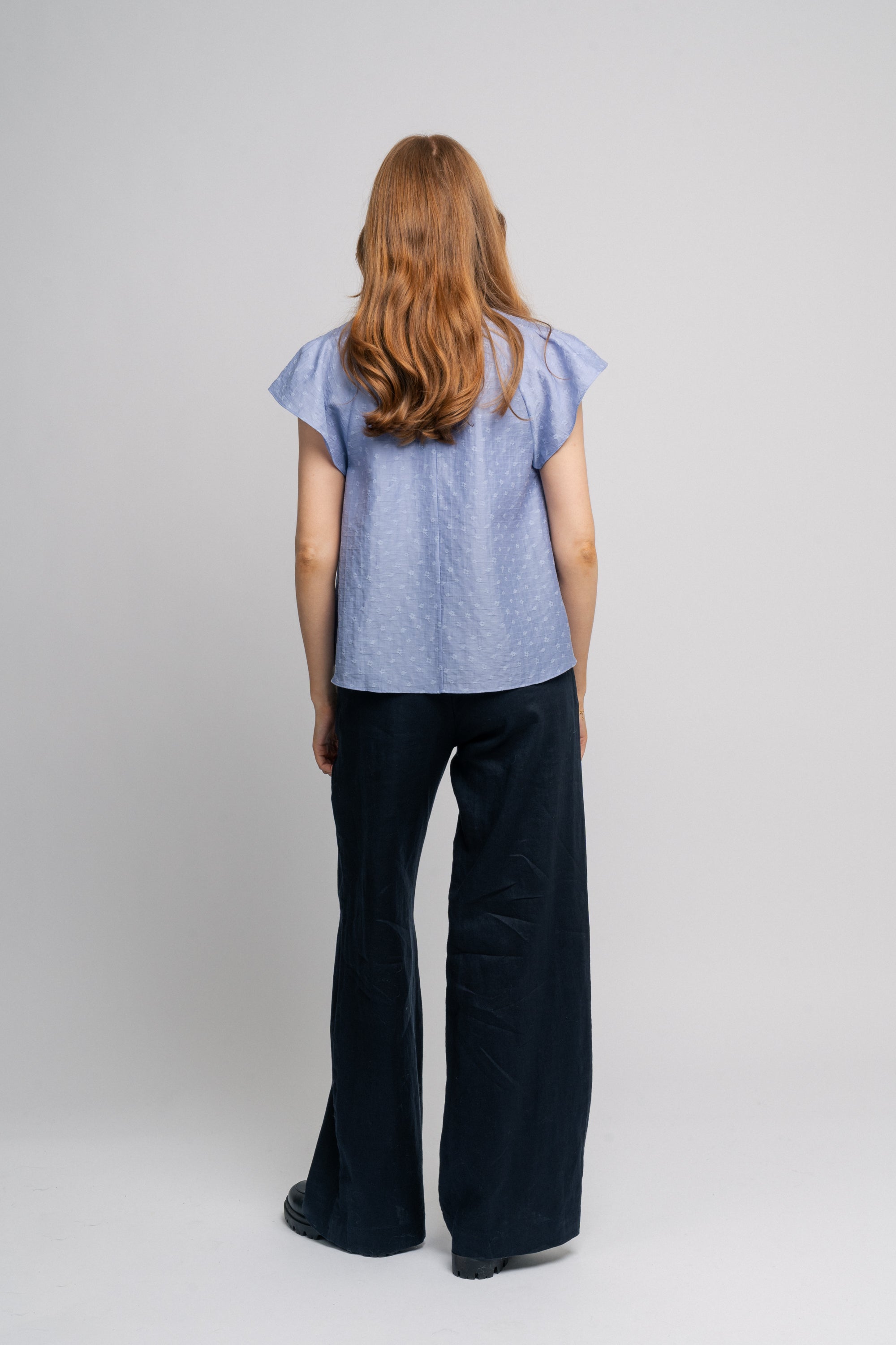 Sakarookh Blouse - Blue Heron