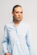 Matti Blouse Poplin - Light Blue
