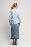 Matti Blouse Poplin - Light Blue