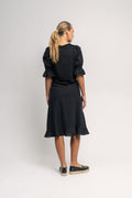Janna Linen Top - Black