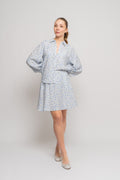 Laurelle Ladonna Skirt Aop - Chamb Blue Flw