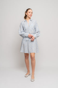 Laurelle Ladonna Shirt Aop - Chamb Blue Flw
