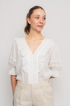 Caressa Top - White