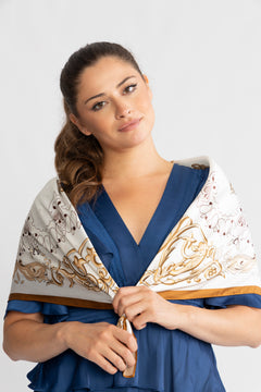 Lola Silk Scarf - Offwhite