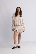 Coco Skirt Shorts - Pearl