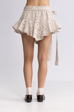 Coco Skirt Shorts - Pearl