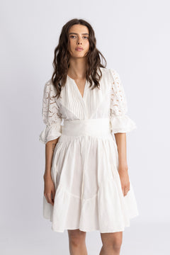 Coco Short Dress - Offwhite