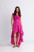 Wow Senorita Dress - Hot Pink