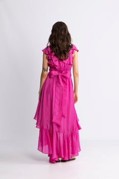 Wow Senorita Dress - Hot Pink