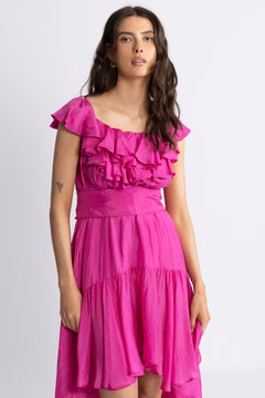Wow Senorita Dress - Hot Pink