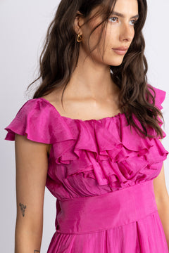 Wow Senorita Dress - Hot Pink