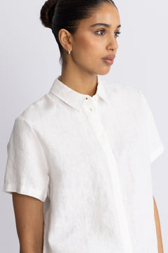 Mina Ss Shirt Np - Egret