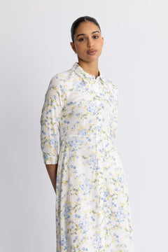 Yassavanna Long Shirt Dress S. - Star White