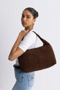 Big Dandy Braided Suede - Dark Brown W. Gold