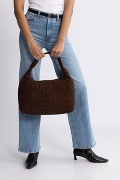 Big Dandy Braided Suede - Dark Brown W. Gold