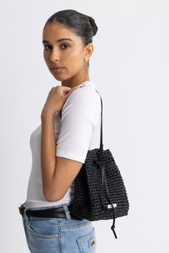 Day Straw Bucket - Black