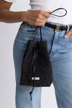 Day Straw Bucket - Black