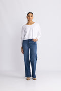 Sonoma Longsleeve V Neck - White
