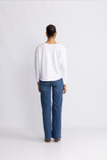 Sonoma Longsleeve V Neck - White