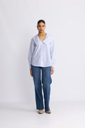 Sarah Shirt - Blue Stripe