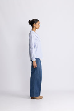 Sarah Shirt - Blue Stripe