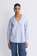 Sarah Shirt - Blue Stripe
