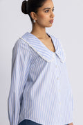 Sarah Shirt - Blue Stripe