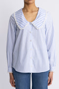 Sarah Shirt - Blue Stripe